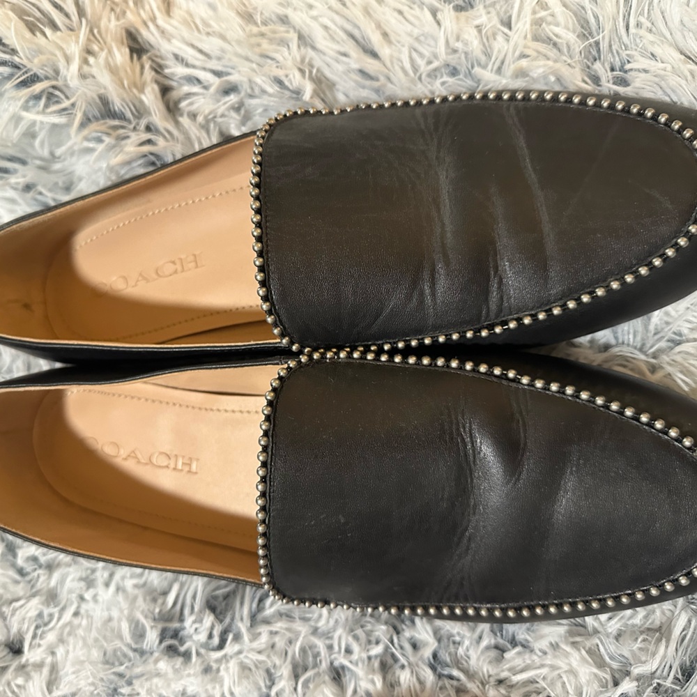 Coach Loafers, Black, Size 10, Great Condition